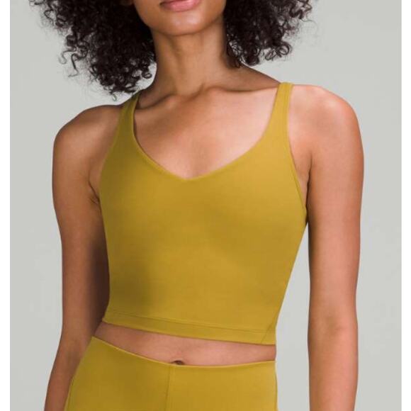 Lululemon Athletica Tops - LULULEMON Auric Gold Align Tank Top Size 8